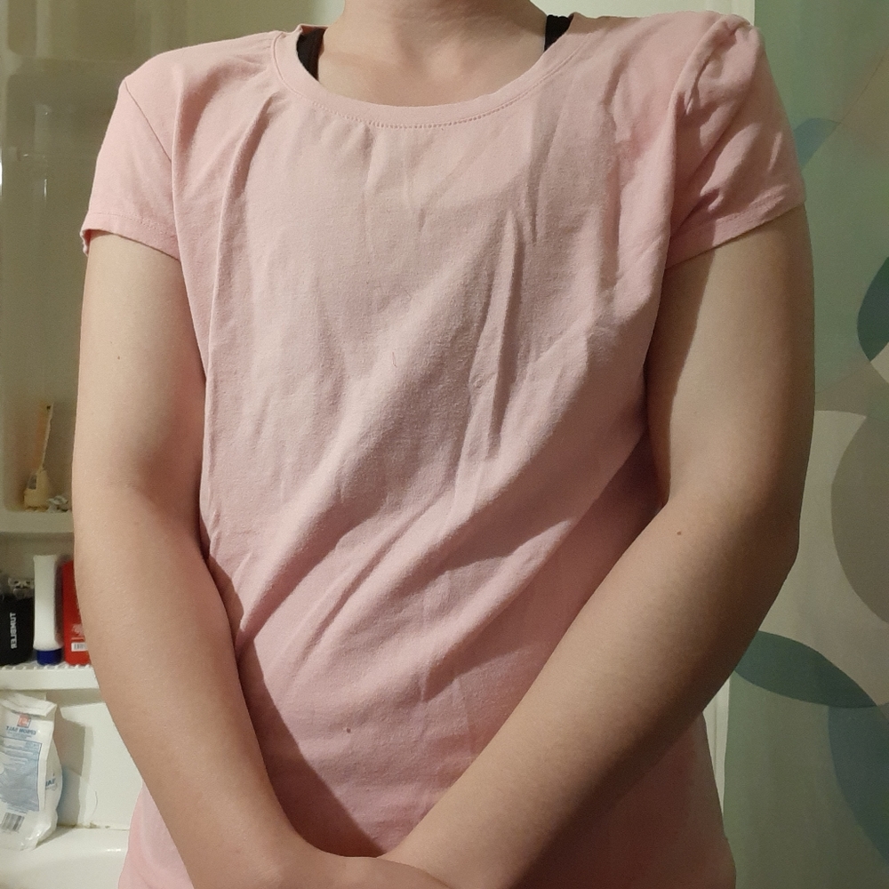 NO BOUNDARIES XL Soft Pink Tee